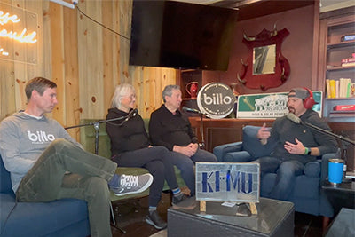 Peter and Patty Duke interview in the KFMU studio.