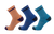 Color Block Extra Light 3/4 Crew 3-Pack  Apricot - Classic Blue - Caribbean