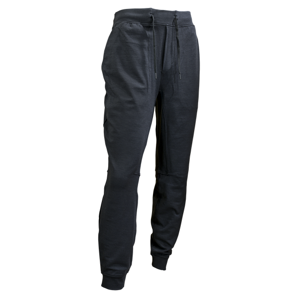 Man jogger pants in cotton-stretch slim fit - Vincien Black La Martina