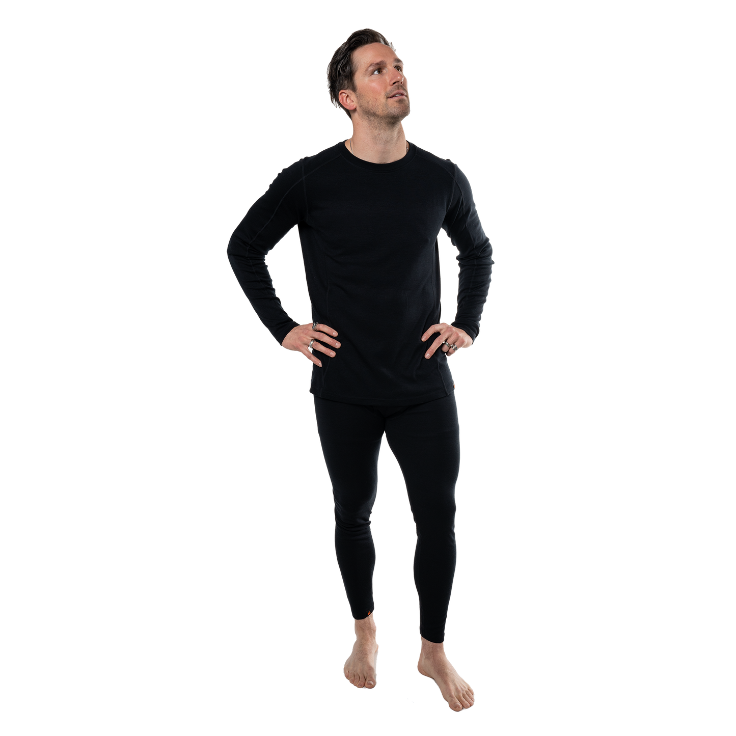 Men's Base Layer Long Sleeve Mid-Weight Crew Neck Top